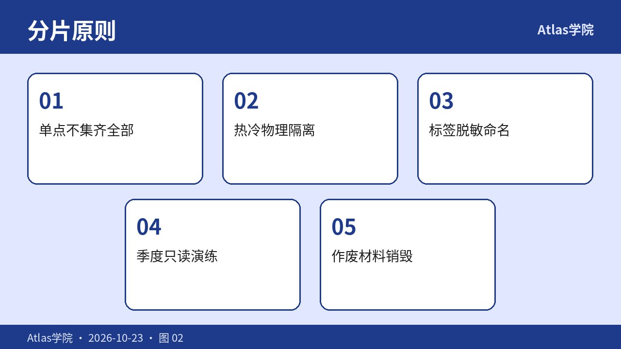 分片保管与热冷隔离示意